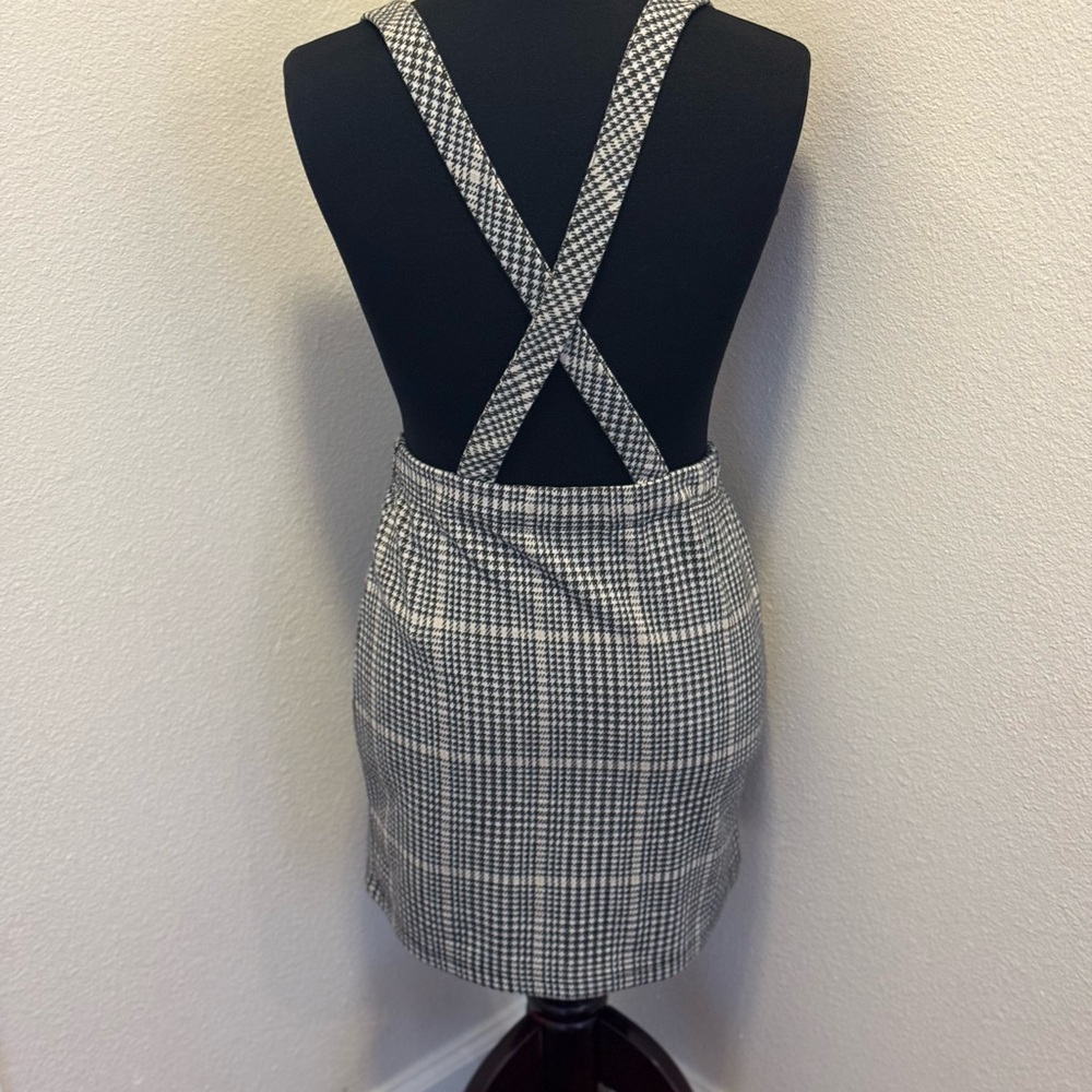 2 FOR $20Holluster Plaid Jumper Suspenders Pinafore Skirt Overalls School Girl S - Picture 4 of 10